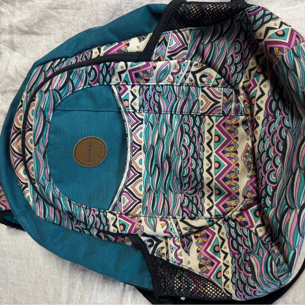 Dakine Teal and Multicolor Kids Backpack